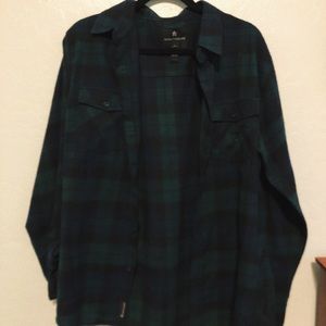 Blue and Green Oversized Flannel